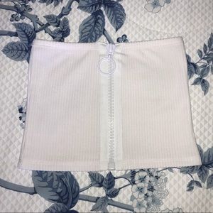 LF Emma & Sam Front Zip Tube Top